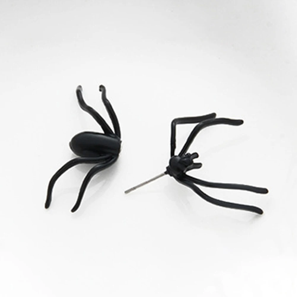 Halloween Decoration New 1Pc Fashion Unique Scary Spider Shape Piercing Earring Ear Studs Jewelry