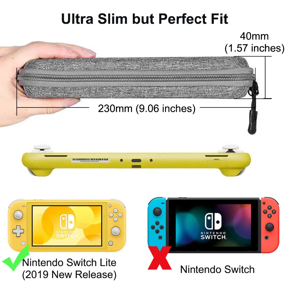 Сумка для переноски для nintendo Switch Lite чехол защитный жесткий чехол сумка для хранения для Switch Lite для путешествий игры