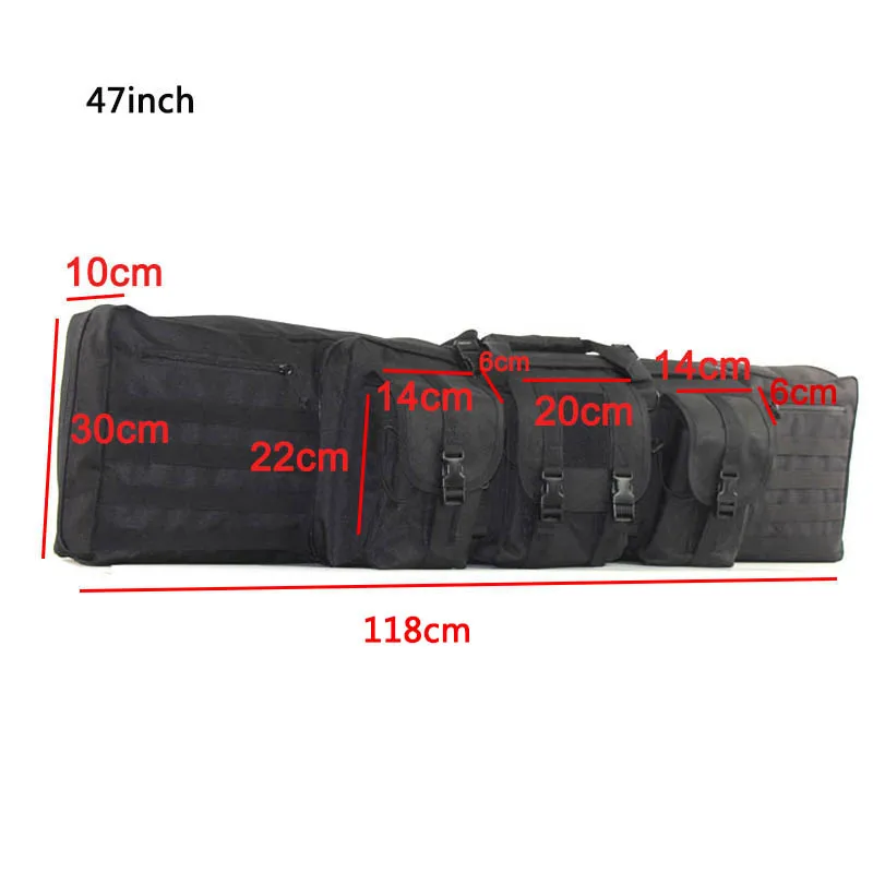36 47 Inch Rifle Bag Double Gun Case Backpack for M4a1 AR15 AK47 Airsoft Portable Bag Military Shooting Hunting Accessories