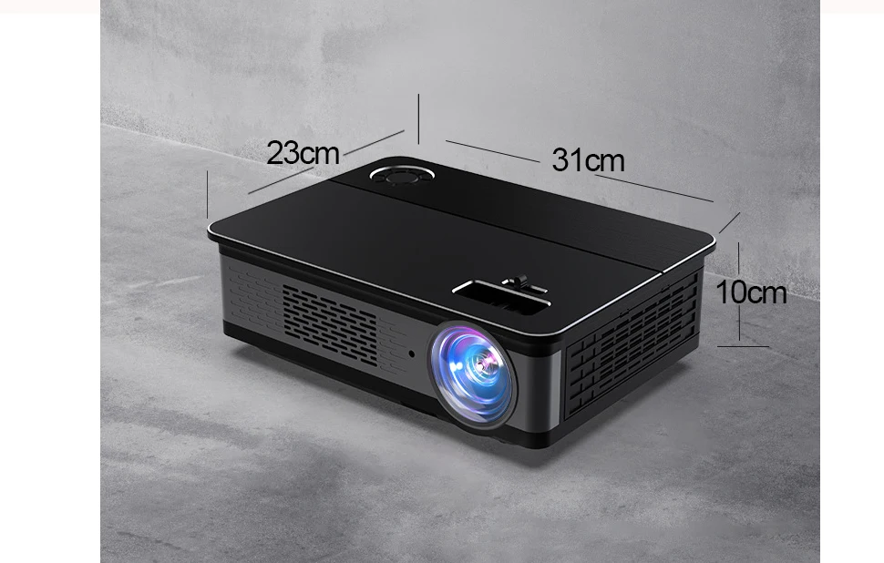 TRANSJEE A6000 Native 1080p Support 4K Projector Full HD Movie 3D Android LED Projecor 5800 Lumens Business Cinema проэктор best projector for home theater