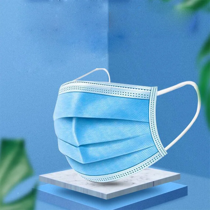 

20 pcs/Bag 3 Layer Non-woven Dust Mask Thickened Disposable Mouth Mask Features as KF94 FFP2