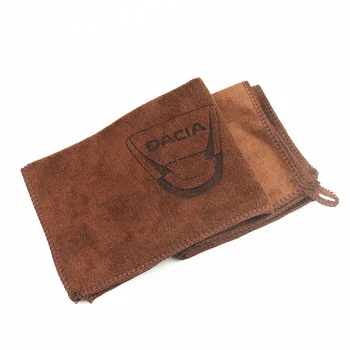 

30*30CM Car Sticker Wash Microfiber Towel Car Cleaning For Dacia Duster Logan Sandero Lodgy Pads Accessories Car Styling