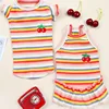 Colorful Strips Princess Dress for Cat Wholesale