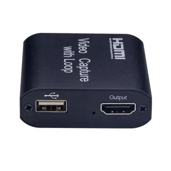 

4K HDMI Video Capture Card W/Audio Output Mic Input Game Recording Box 1080P USB2.0 USB 3.0 PC Live Streaming Broadcast