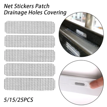 

5/15/25 pcs Fix Net Window Home Adhesive Anti Mosquito Fly Bug Insect Repair Screen Wall Patch Stickers Mesh Window Screen