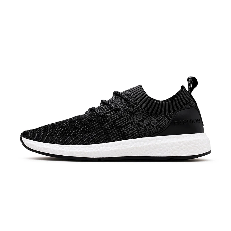 Г., мужские спортивные туфли Мягкая Спортивная обувь Ultraboost+ Мужская Удобная Спортивная обувь для тренировок Homme 38-46 - Цвет: black