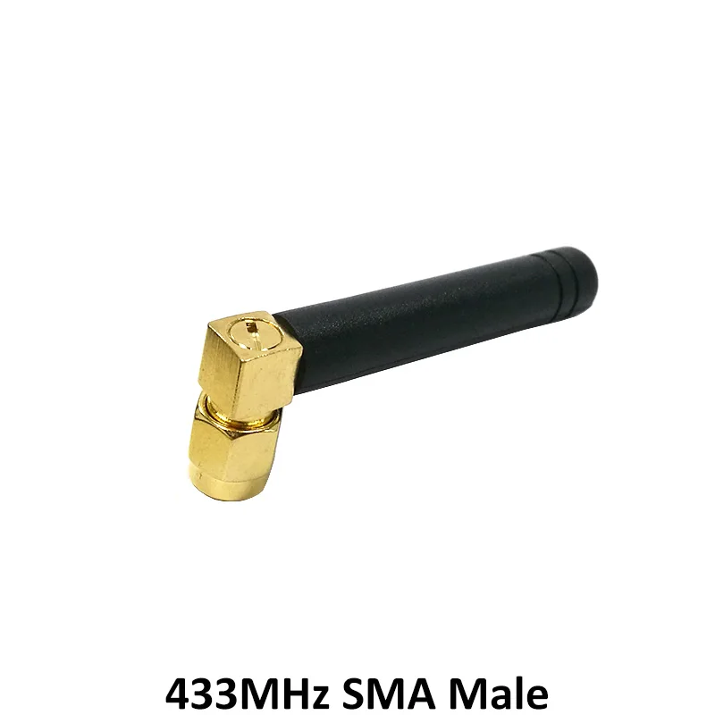 GRANDWISDOM 10pcs 433mhz antenna 2-3dbi sma male lora antene pbx iot module lorawan signal receiver antena high gain