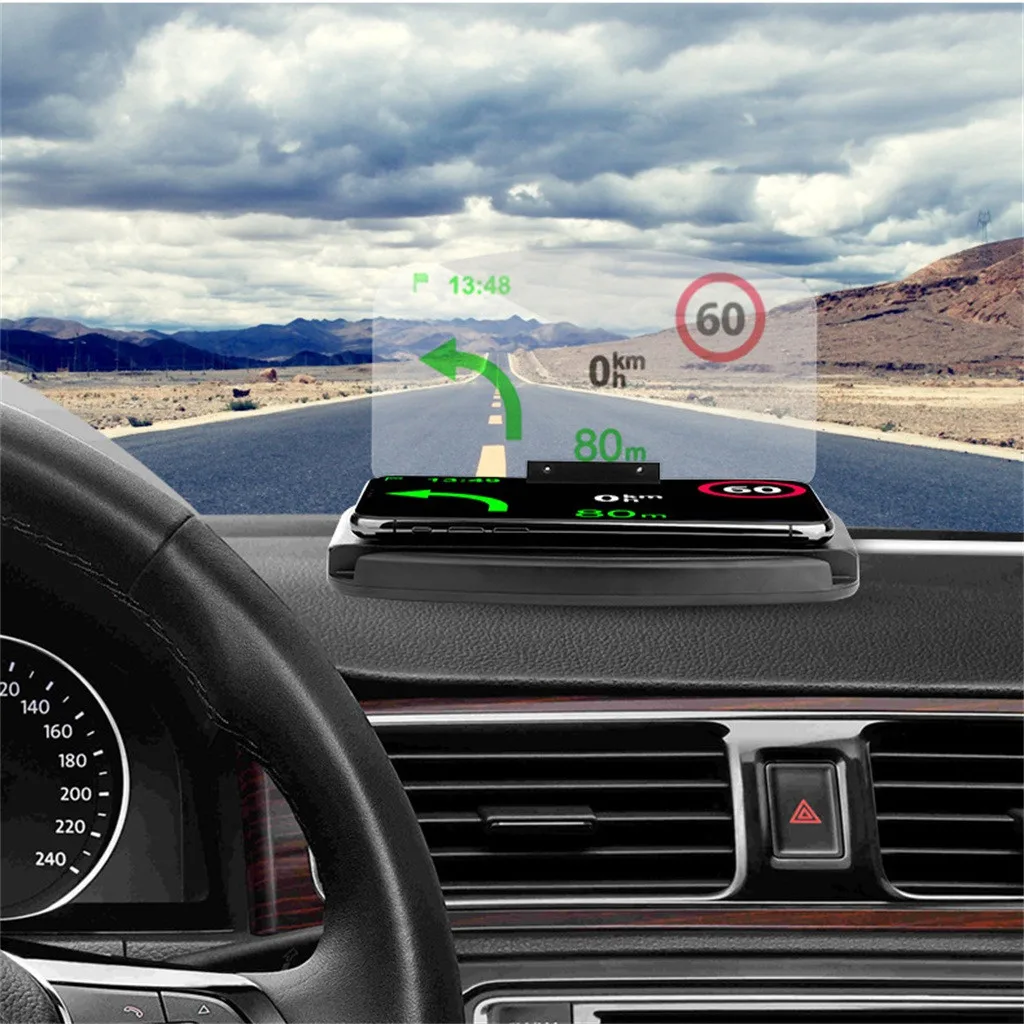 Универсальный автомобильный HUD Дисплей проектор телефон Навигация держатель смартфона gps HUD Дисплей держатель телефона gps проектор