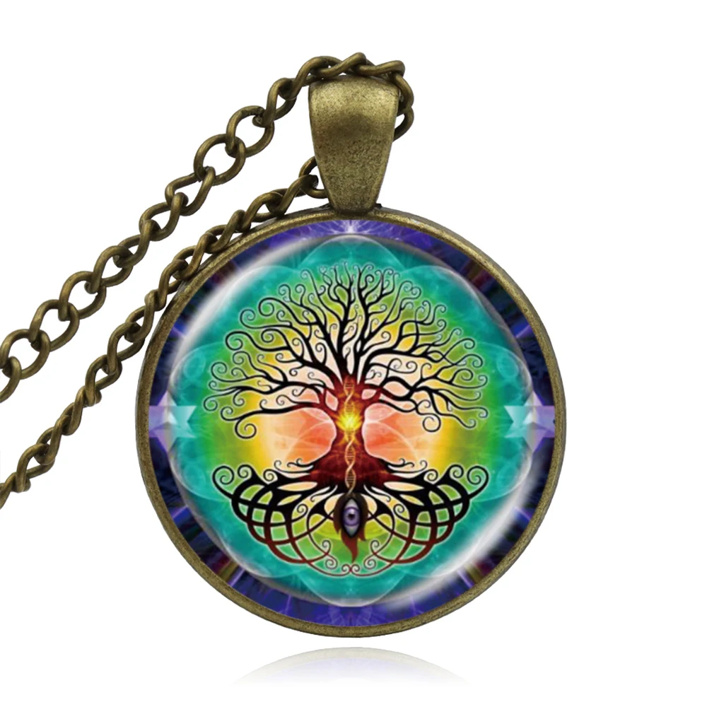 KARAIRIS Fashion Circle Celtic Подвеска из дерева жизни ожерелье чокер эффектное для женщин и