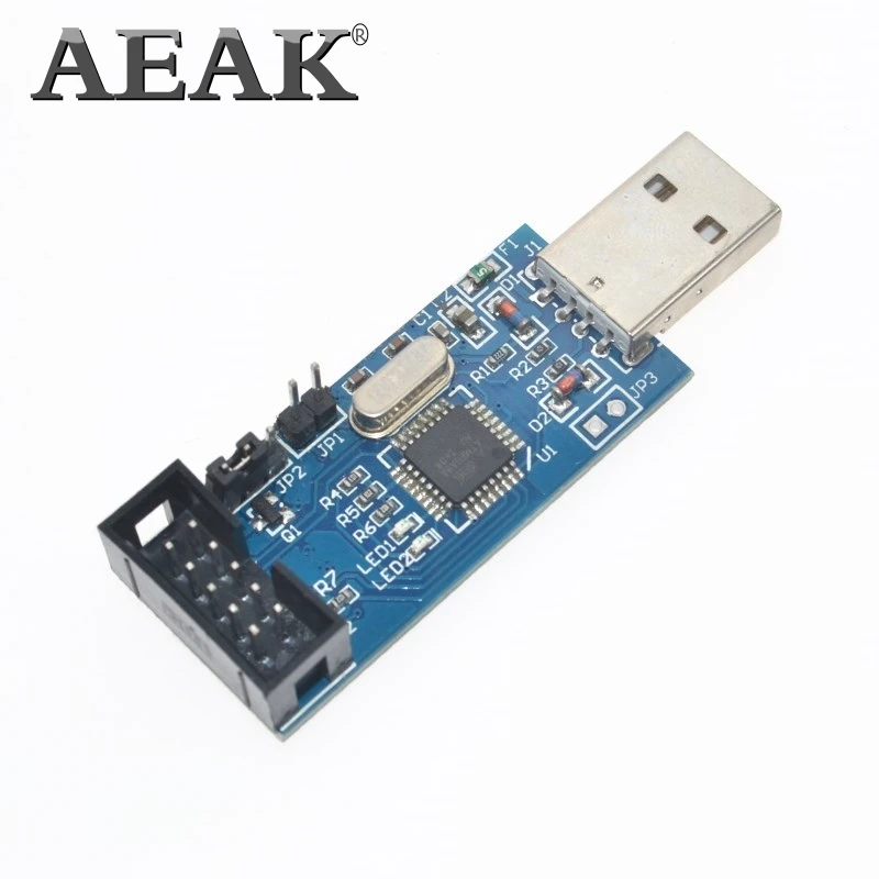 2 шт. = 1 SBASP USB AVR программатор для Atmel ASP USBISP ISP Bootloader новый + 10PIN до 6PIN адаптер|avr
