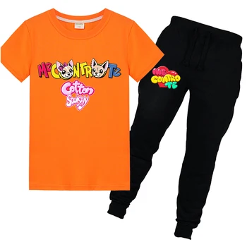 

New Summer Kids Clothes Set Cartoon Print Baby Boy Clothes 2pcs Toddler Girls Short Sleeve + Shorts Sets me contro te Infant