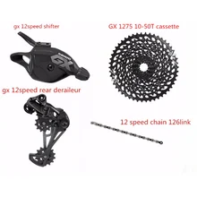 Sram GX EAGLE 12 скоростей 4 шт. GX переключатель заднего хода 126 звенья цепи 10-50T кассета NX 1230 11-50T sunracing 11-50T кассета Sram GX EAGLE 12 скоростей 4 шт. GX переключатель заднего хода 126 звенья цепи 10-50T кассета NX 1230 11-50T sunracing 11-50T кассета