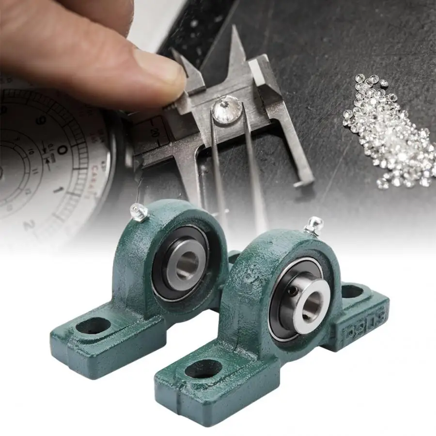 

2Pcs UCP204 Pillow Block Bearing Ball Mounted Bearing Bore Diameter 20mm