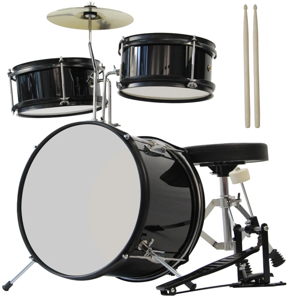 12 Inch Kinderen Drum Set Kit W/Drums, drumsticks Seat Muziekinstrumenten  Leeftijd 5 Real 3 Stuks|Drum| - AliExpress