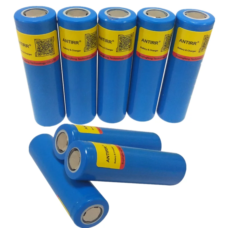 1800mAh 18650 литиевая батарея 3,7 V большая емкость литиевая аккумуляторная батарея для портативных вентиляторов батареи работает - Цвет: 8 pcs