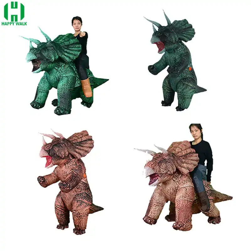 plush triceratops ride on