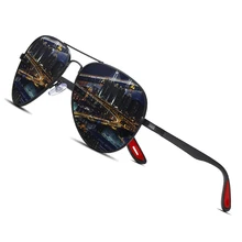 AOFLY, дизайнерские, классические, поляризационные, солнцезащитные очки для мужчин, для вождения, металл+ TR90, ультралегкие, солнцезащитные очки, UV400, Gafas Oculos De Sol