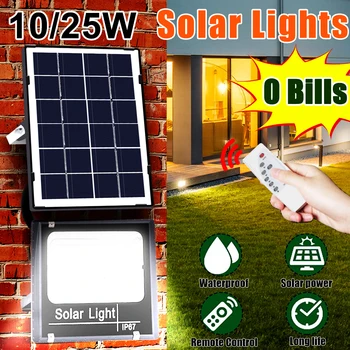 

10/15W LED Wall Light IP65 Solar Street Light Intelligent Light Control Induction Constant Brightness Solar Remote Control