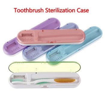 

1pc UV Sterilization Case 21x5cm Portable Toothbrush Travel Tooth Brush Sterilizer Tool Box Automatic Disinfection