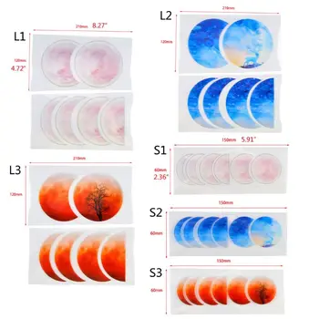 

Lunar Eclipse Resin Mold Astronomy Crescent Moon Phases Silicone UV Resin Mold N58F