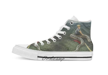 

SNAKED Custom Casual High Top lace-up Canvas shoes sneakers Drop shipping