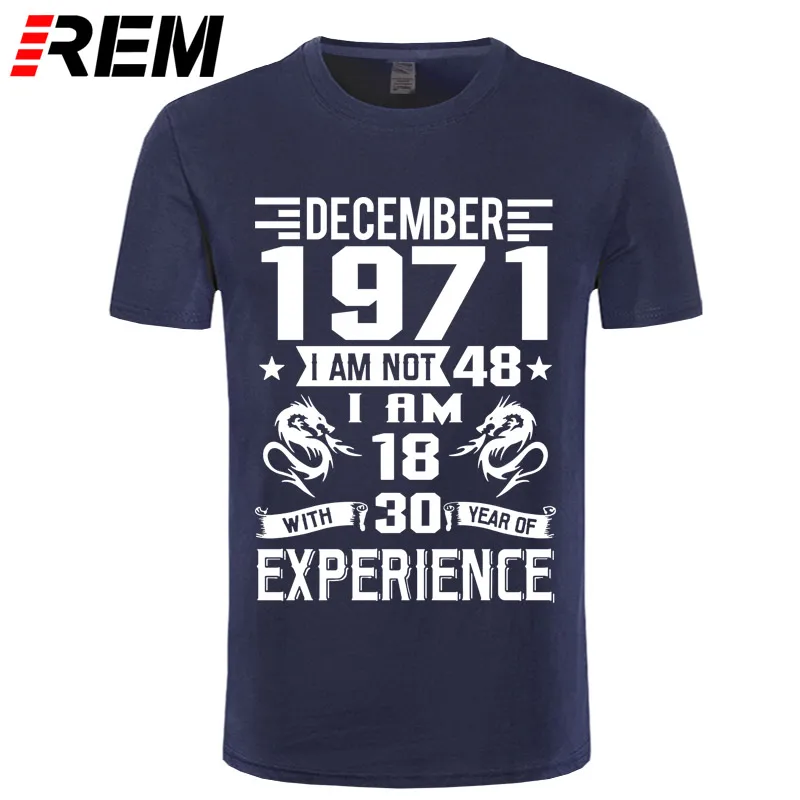 navy white REM, новинка 1971 года, Мужская футболка с коротким рукавом, Повседневная модная футболка с принтом, 1971 - Цвет: navy white