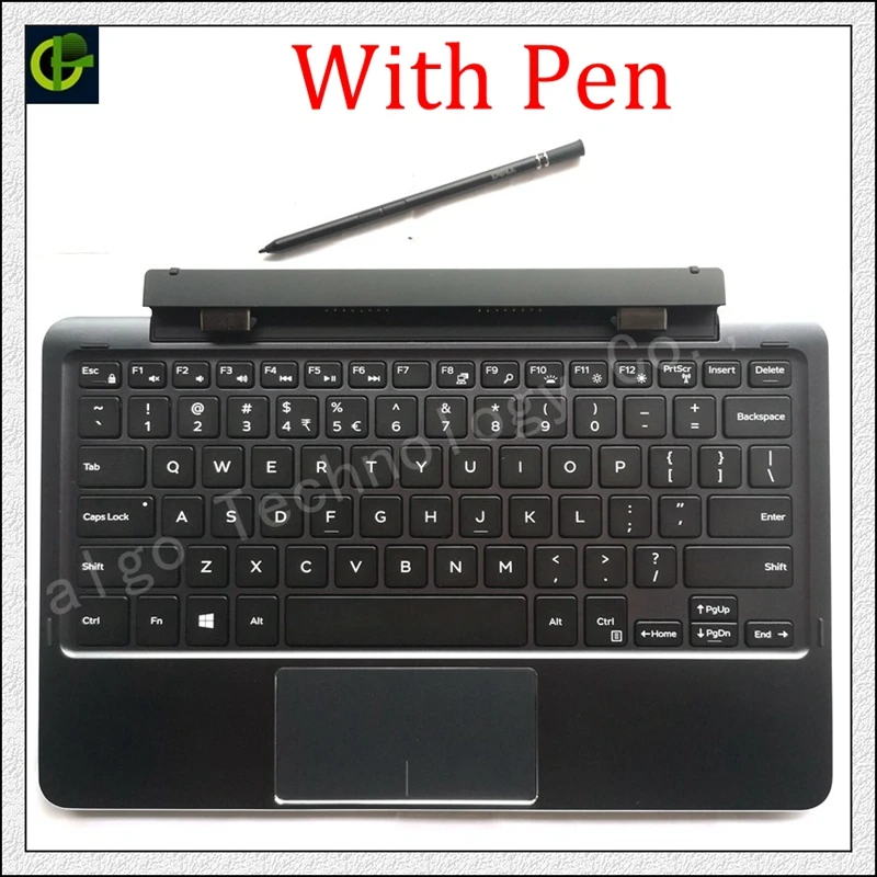 Оригинальная 90% новая клавиатура с ручкой батарея док-станция для dell Latitude 11 5175 5179