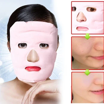 

Dropshipping High Quality Beauty Face-lift Mask Tourmaline Magnetic Therapy Massage Moisturizing Reusable Face Mask SMJ