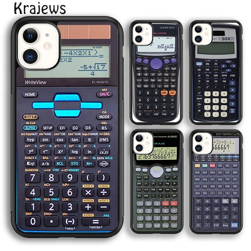 Krajews Calculator Original Printed Phone Case Cover For iPhone 5s 6s 7 8 plus X XR XS 11 12 13