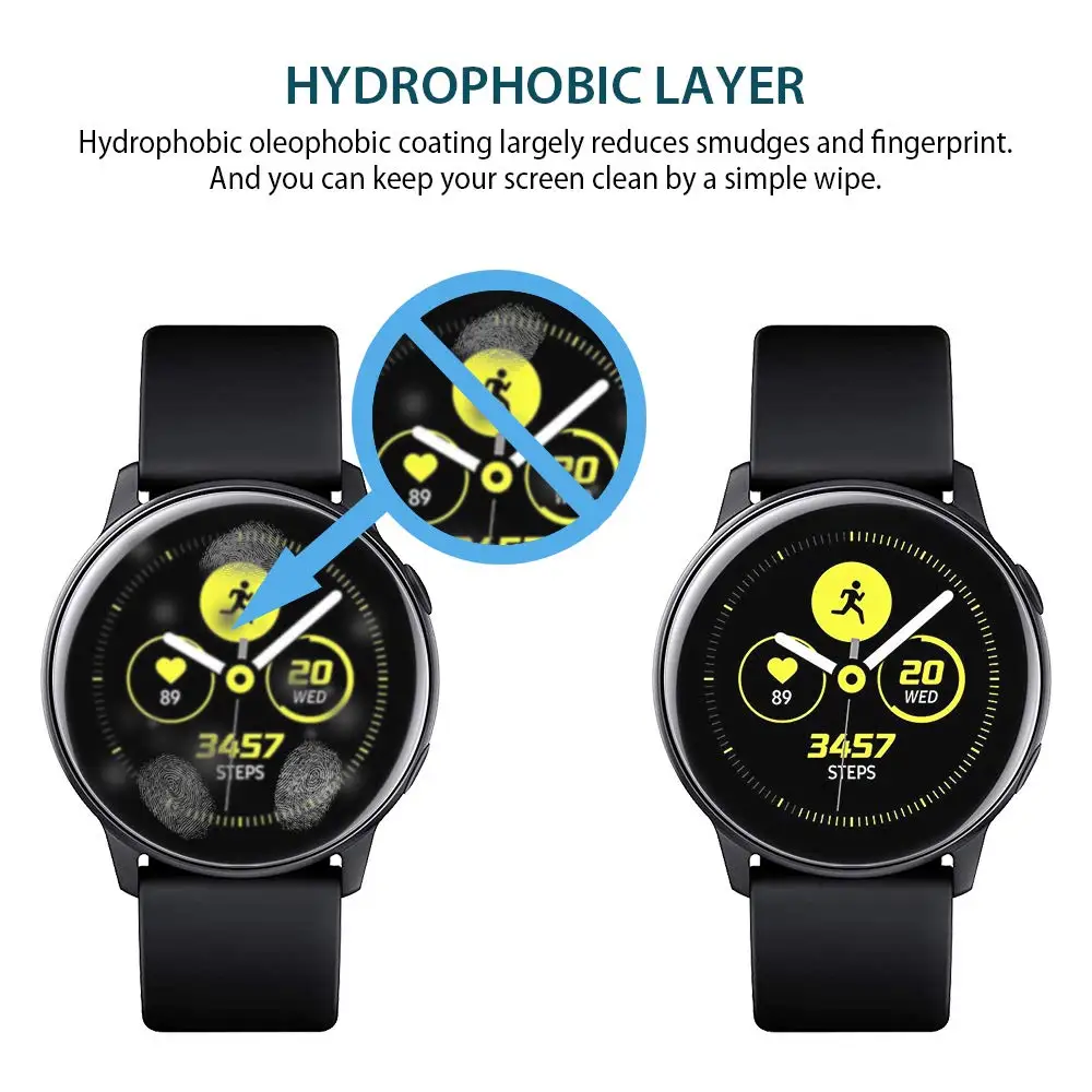 3 шт. ультратонкая Защитная пленка для Samsung galaxy watch Active 2 40 мм 44 мм|Защита экрана