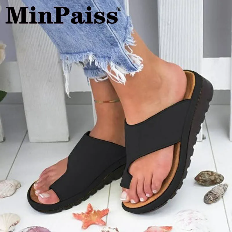 

Sandals Ladies Large Size 34-42 - MINPAISS - New Pure Color Lady Toe Sandals for Spring and Summer