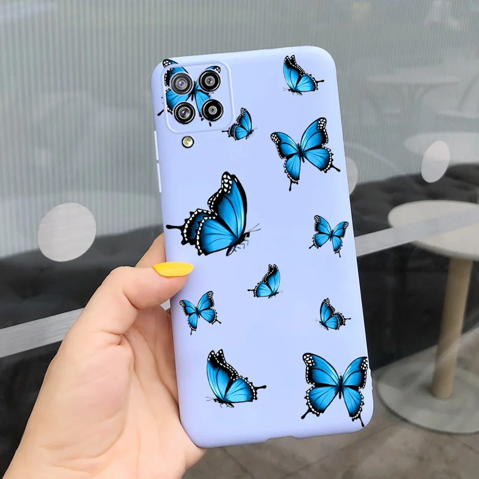 waterproof case for phone For Samsung A22 5G 4G Case Galaxy A 22 4G 5G 2021 A22s Cover Silicone Bumper Cartoon Butterfly Soft-Touch Protective Back Covers glass flip cover Cases & Covers