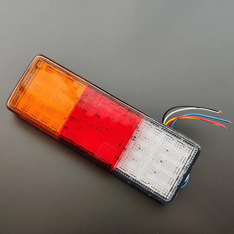 2X 10-30V LED Trailer Truck Rear Lights Taillights RV Parts Signal Lamps Stop Tail Reverse Indicator Camper Caravan Accessores