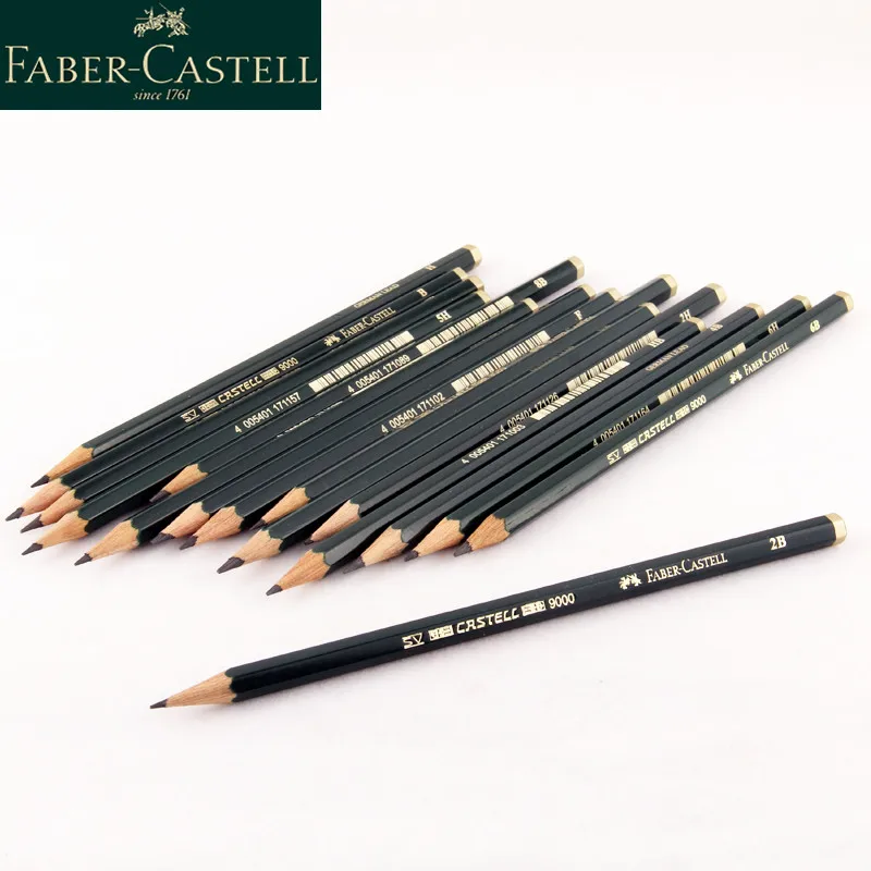 12 шт./упак. FABER CASTELL 9000 эскизный карандаш для письма картина раскрашивания