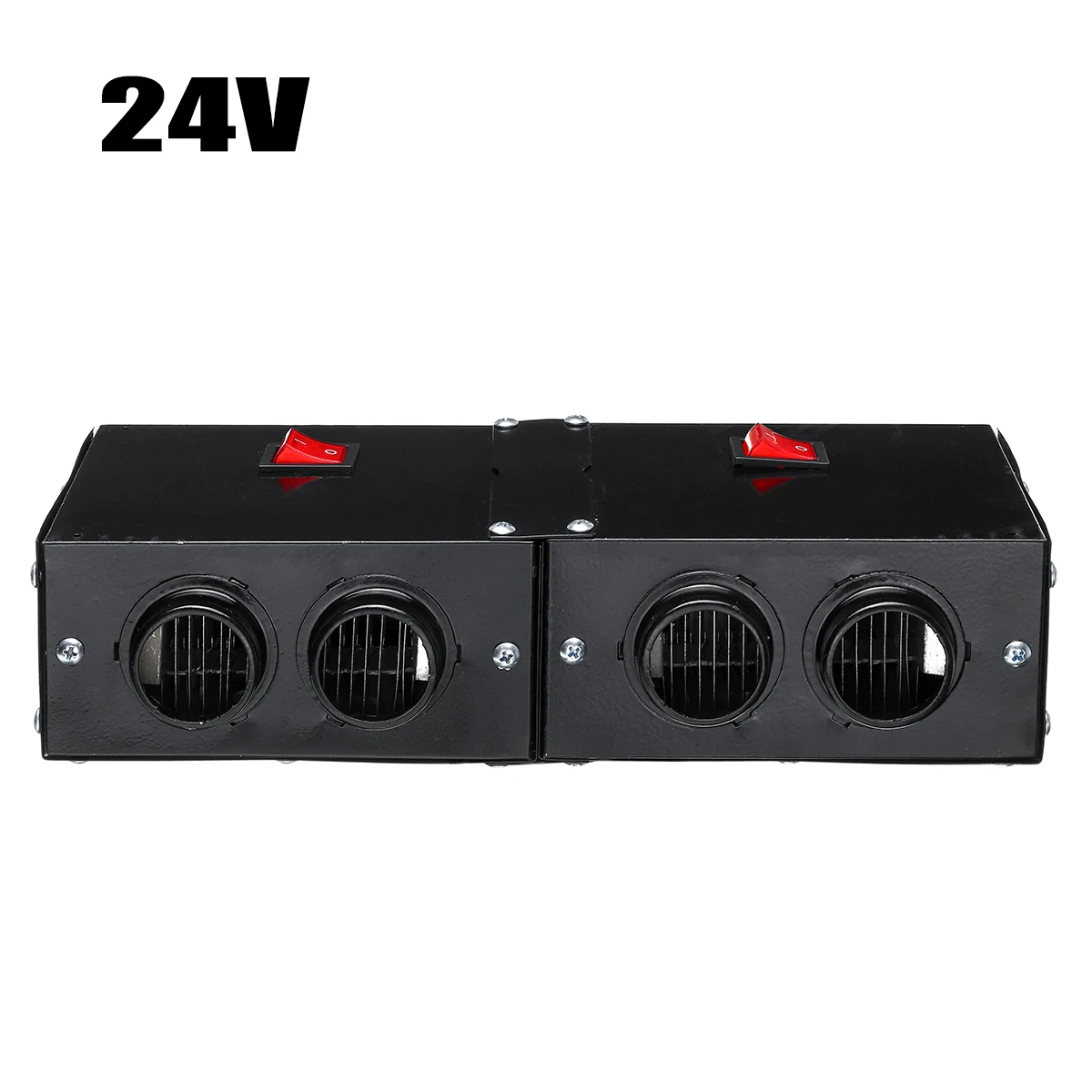 1000W 12 V/24 V Автомобильный Электрический тепловентилятор Авто нагрева воздуха вентилятор стояночный отопитель Стекло обогреватель окно в солнечном нагревателе для автомобиля автодом, грузовик - Название цвета: 24V