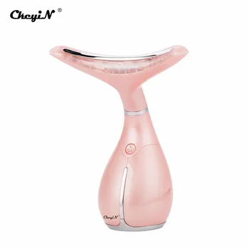 

Electric Vibration Neck Massager Anti Aging LED Photon Light Heating Therapy Neck Nursing Tool Wrinkle Remove Skin Tightening 35