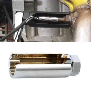 

Car Auto Universal Professional Remover Hand Tool Silver 22mm 7/8'' Oxygen Sensor Socket 19mm Slot 1/2" Square Drive