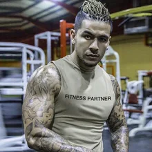 Спортивные Повседневные майки из чистого хлопка для фитнеса, мужские свободные дышащие безрукавки с круглым вырезом