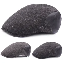 Мужская кепка Newsboy, теплые береты, шапка для вождения, регулируемая повседневная кепка, кепка для гольфа