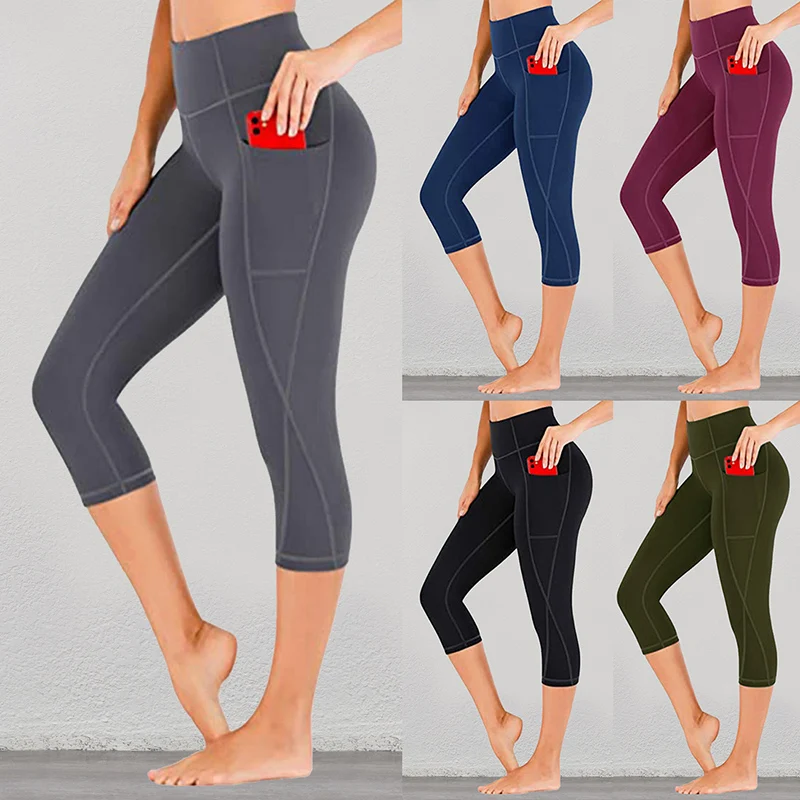 

LOOZYKIT Sexy Fitness Women Gym Leggings Push Up High Waist Pocket Workout Slim Leggins Fashion Casual Mujer Pencil Pants