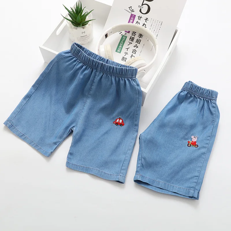 Запустите количество пункт 19 новые летние Стиль детей Джинсовые шорты Детская ткань из натурального хлопка Джинсовые шорты 1137