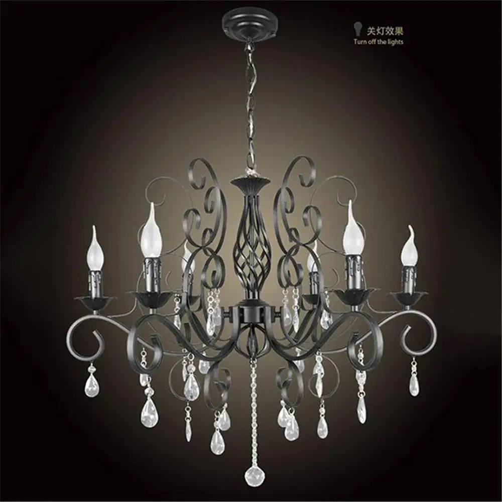 Скандинавские винтажные Люстры Европейский стиль lustre lamp ресторанный бар кованая