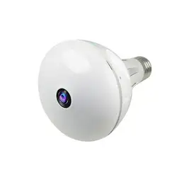 3Mp Беспроводная панорамная Ip 3D Vr камера Wifi лампочка светильник рыбий глаз 180/360 градусов Cctv Домашняя безопасность мини камера Wi-Fi Tf слот для