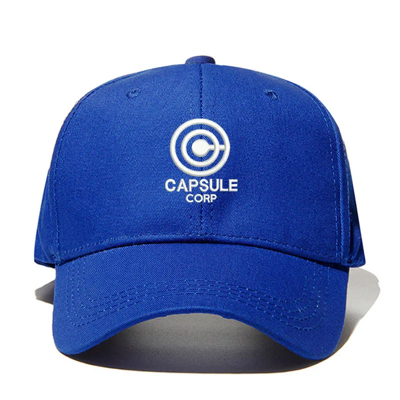 Royal blue Чехол Capsule Corp. Dragon Ball Dad Hat аниме песня хлопок Бейсболка с вышивкой унисекс бейсболки мужские и женские праздничные Прямая поставка - Цвет: Royal blue