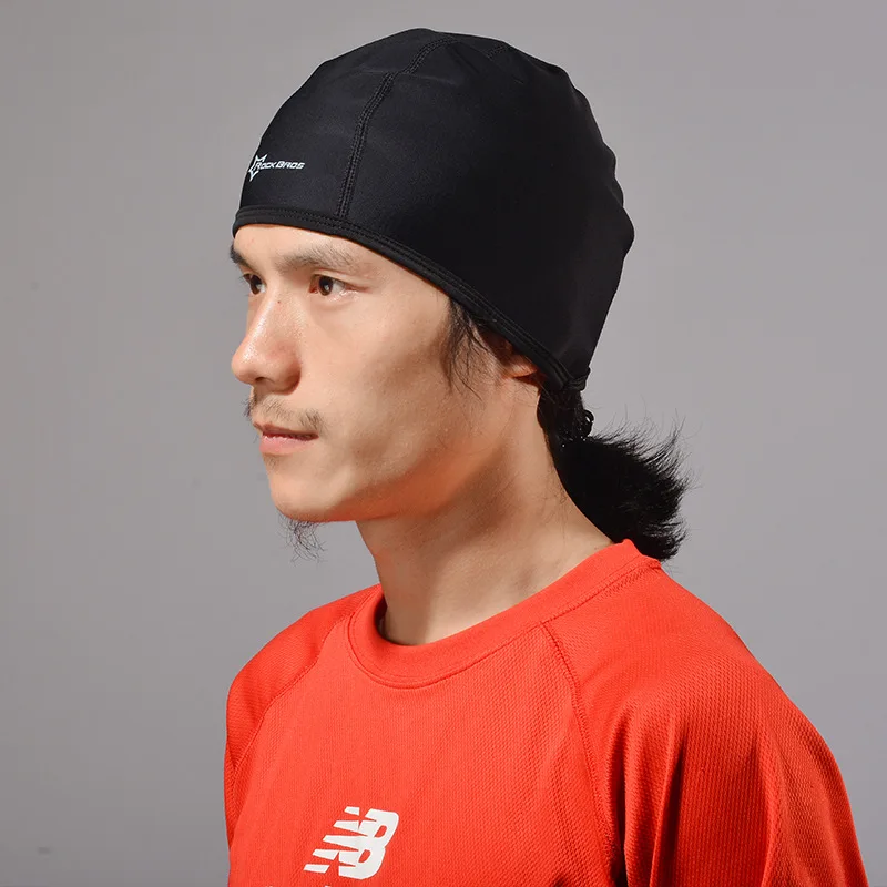 ROCKBROS MTB Дорожная шапочка для езды на велосипеде зимняя ветрозащитная Теплая Флисовая уличная спортивная Солнцезащитная шапка