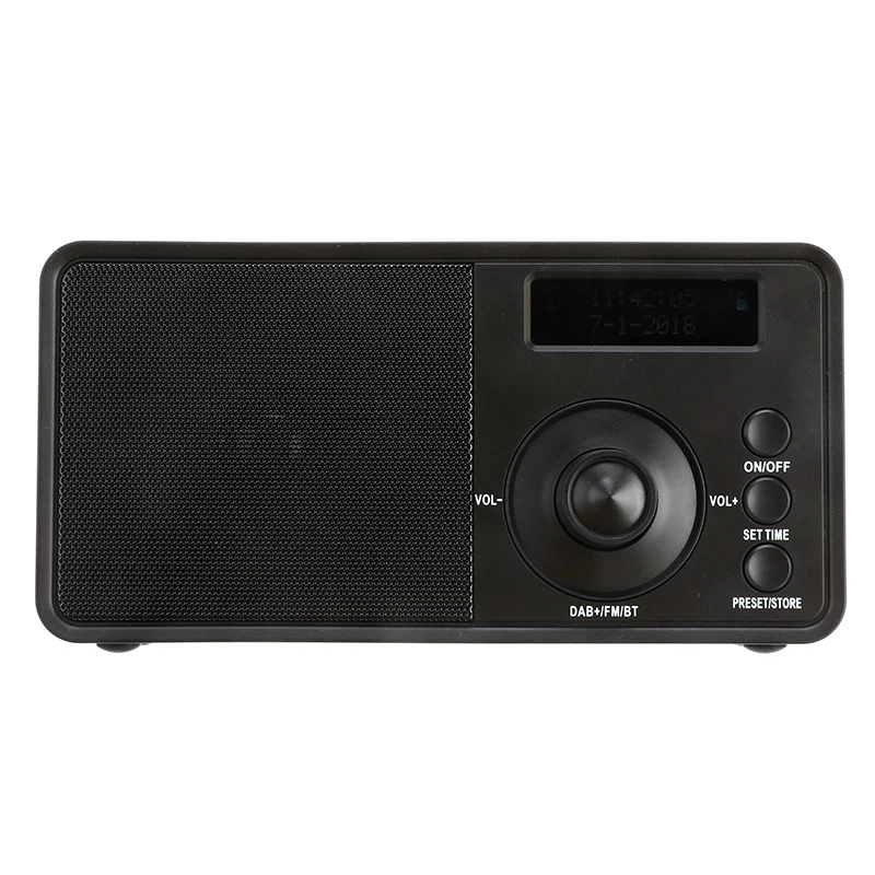Портативный Bluetooth DAB+ FM цифровой радио плеер приемник Поддержка AUX будильник c ЖК-дисплеем Портативный мини музыкальный стерео радио динамик