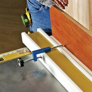 

2PCS Practical Fixtures aluminum alloy Fence Clamp Accessories DIY Fixing Pressure Feeder Universal Woodworking Retaining Clip