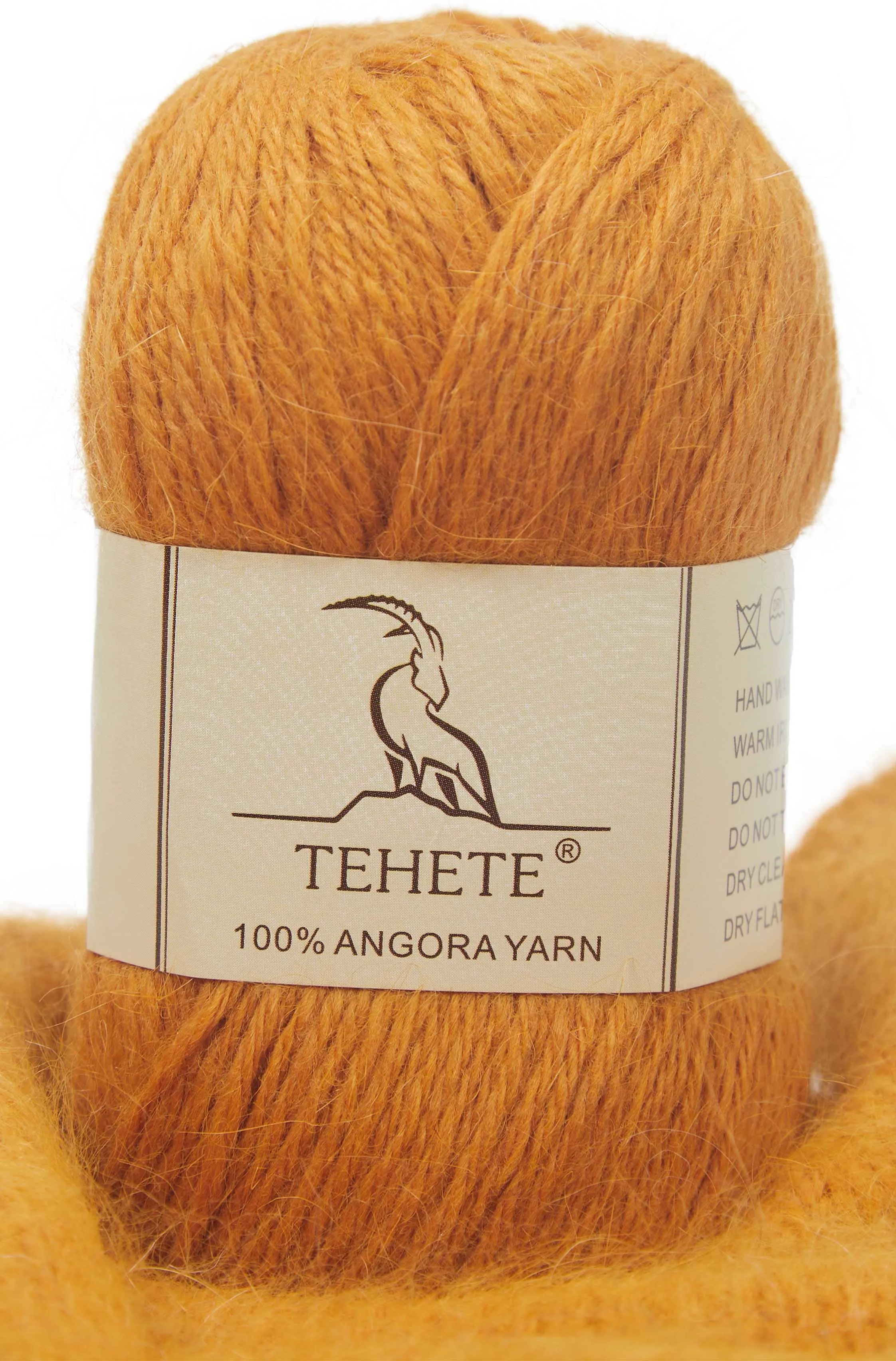  TEHETE 100% Angora Wool Yarn for Crocheting 2-Ply Soft