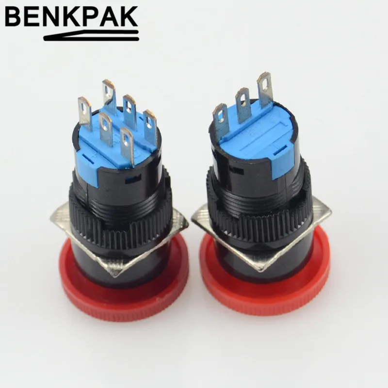 16 мм Кнопка аварийного остановки переключатель e Stop переключатель|enclosure switch|enclosure