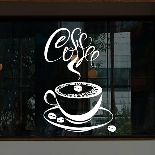 Milk tea Coffee Shop Cafes Ice Cream Bread Cake Kitchen Wall Art Removable Sticker Decal DIY Home Decoration Mural Decor